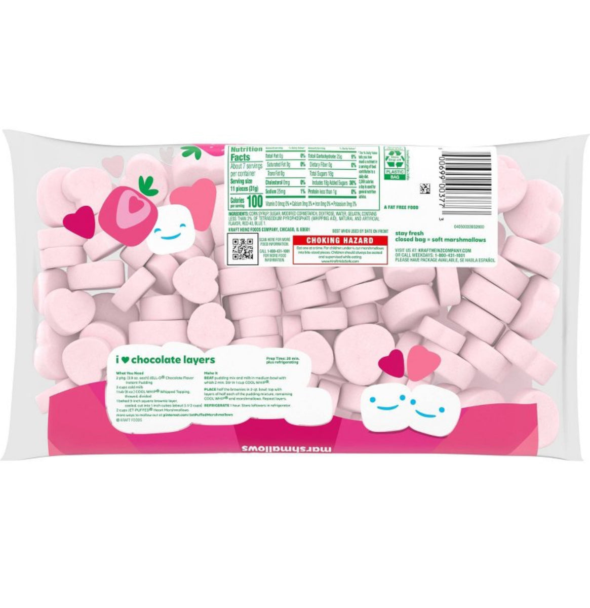 Jet Puffed Strawberry Marshmallow Hearts CEREALIZATE PRICMX
