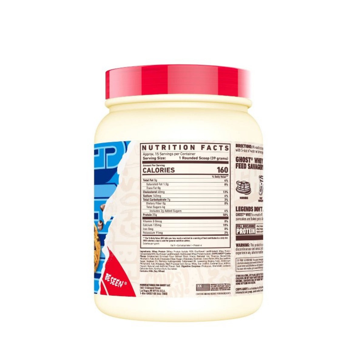 Ghost Whey Chips Ahoy Protein Powder 585gr CEREALIZATE PRICMX