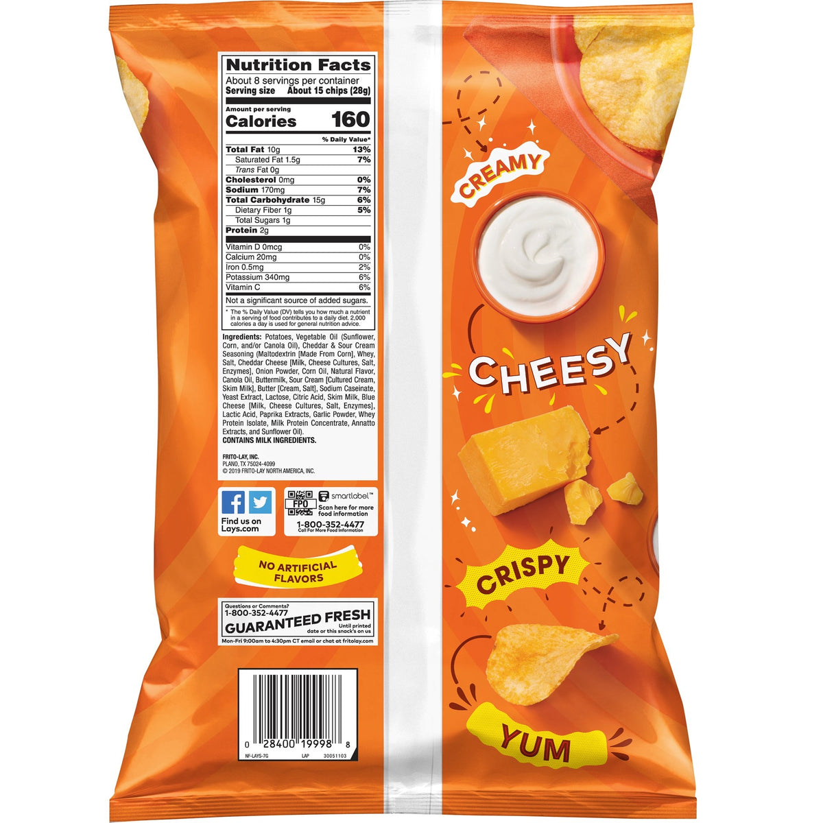 Lays Cheddar And Sour Cream CEREALIZATE PRICMX
