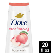 Cargar imagen en el visor de la galería, Dove Rebalancing Body Wash White Peach &amp; Rice Milk
