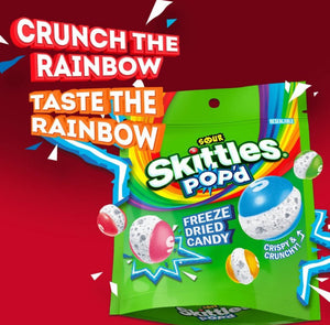 Skittles Sour Pop’d Freeze Dried