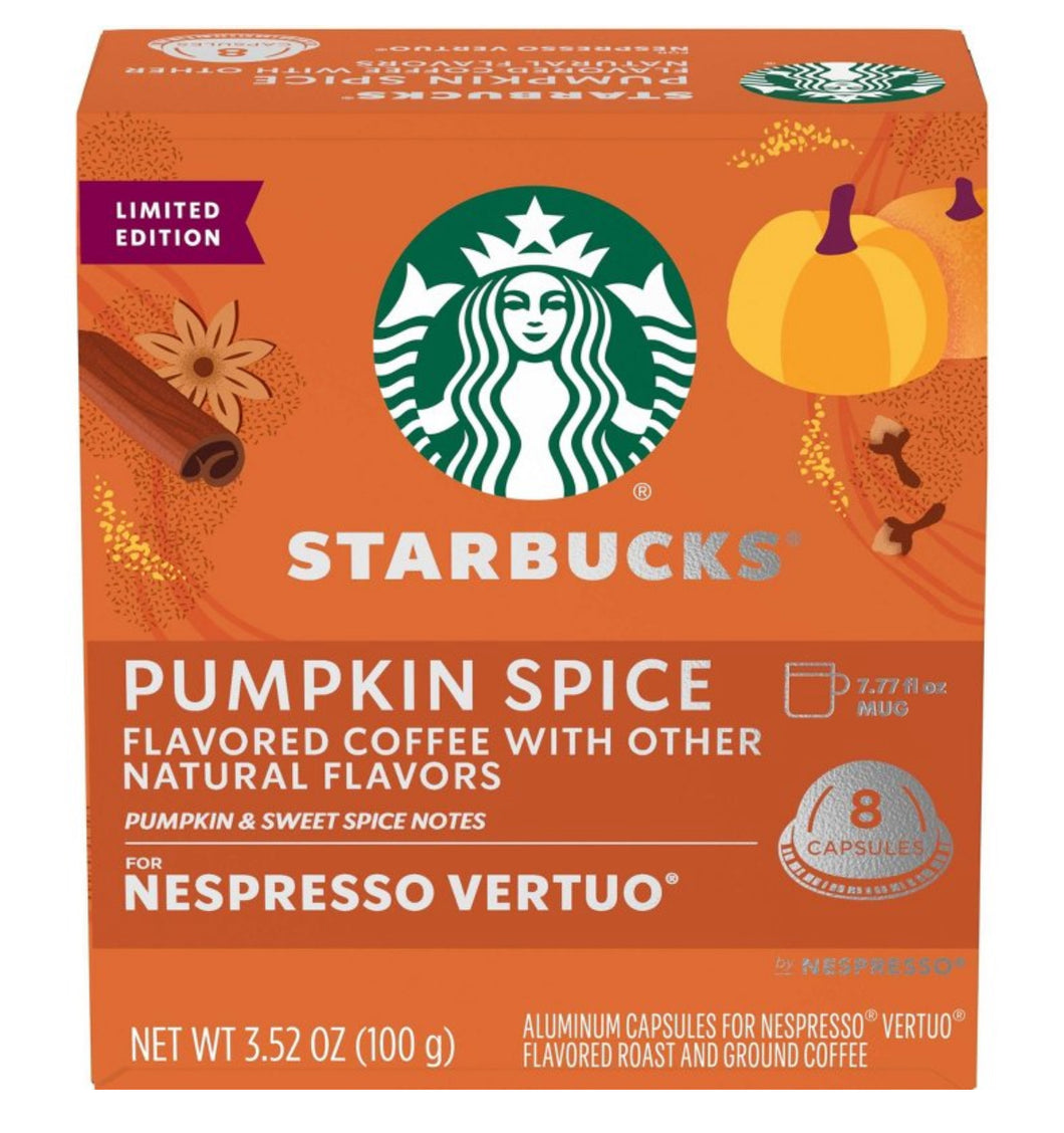 Starbucks Pumpkin Spice Nespresso Vertuo