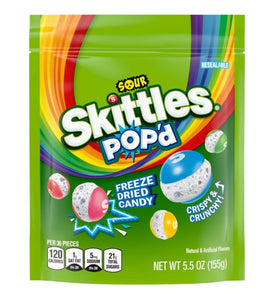 Skittles Sour Pop’d Freeze Dried