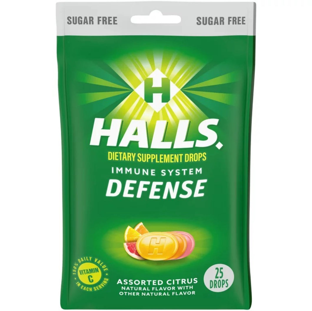 Halls Immune Defense Citrus Sugar Free