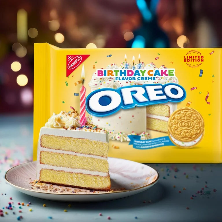 Oreo Golden Birthday Cake
