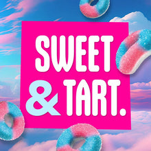 Cargar imagen en el visor de la galería, Sweet Tarts Gummy Halos Blue Punch and Strawberries and Cream
