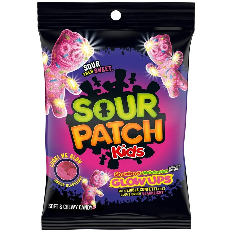 Sour Patch Glow Ups Strawberry Watermelon
