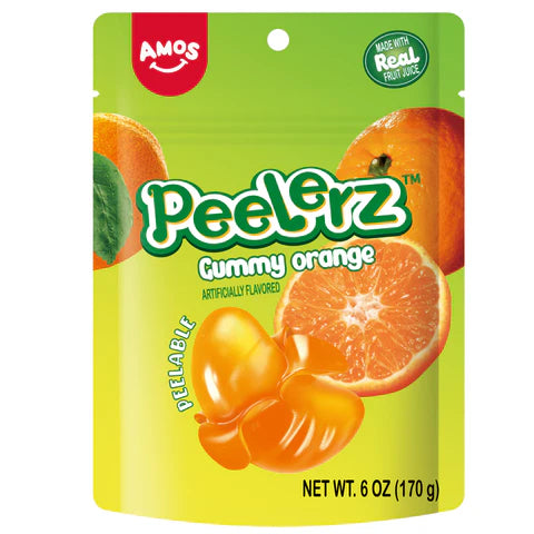 Amos Peelerz Orange Gummies