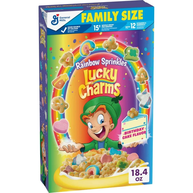 Lucky Charms Birthday Cake