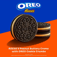 Cargar imagen en el visor de la galería, Oreo Reese’s Peanut Buttery Creme Chocolate Sandwich Cookies Limited Edition
