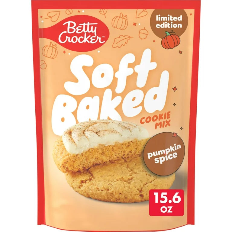 Betty Crocker Pumpkin Spice Cookie Mix Soft Baked