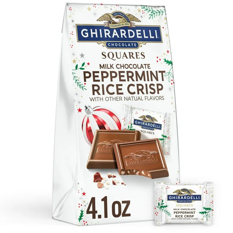 Ghirardelli Milk Chocolate Peppermint Rice Crisp