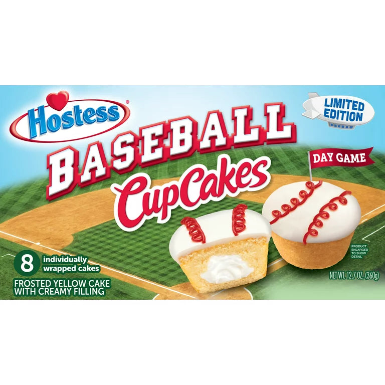 Hostess Baseball Vanilla Cupcakes