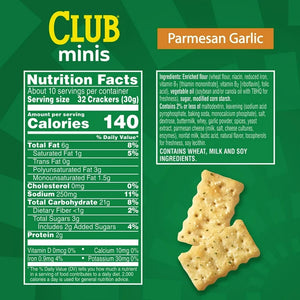 Club Minis Parmesan Garlic Mini Crackers