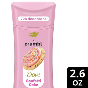 Dove Crumbl Deodorant Confetti Cake Aluminum Free
