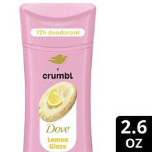 Cargar imagen en el visor de la galería, Dove Crumbl Deodorant Stick Lemon Glaze Aluminum Free
