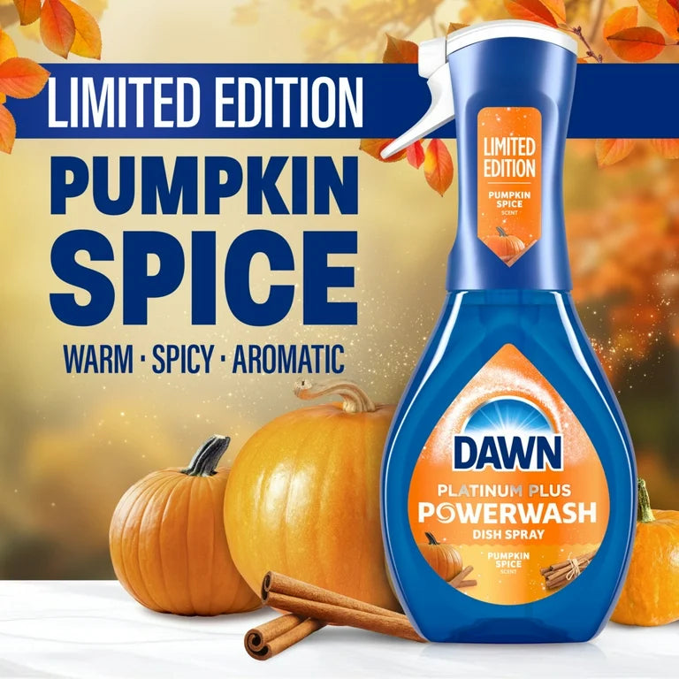 Dawn Powerwash Spray, Dish Soap, Dishwashing Liquid, Pumpkin Spice
