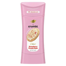 Cargar imagen en el visor de la galería, Dove Crumbl Deodorant Stick Crumbl Strawberry Crumb Cake Aluminum Free
