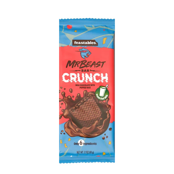 FEASTABLES CRUNCH MILK CHOCOLATE WITH PUFFED RICE