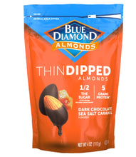 Cargar imagen en el visor de la galería, Blue Diamond Dark Chocolate Sea Salt Dipped Almonds
