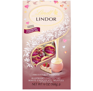 Lindor Raspberry Cheesecake White Chocolate Truffles