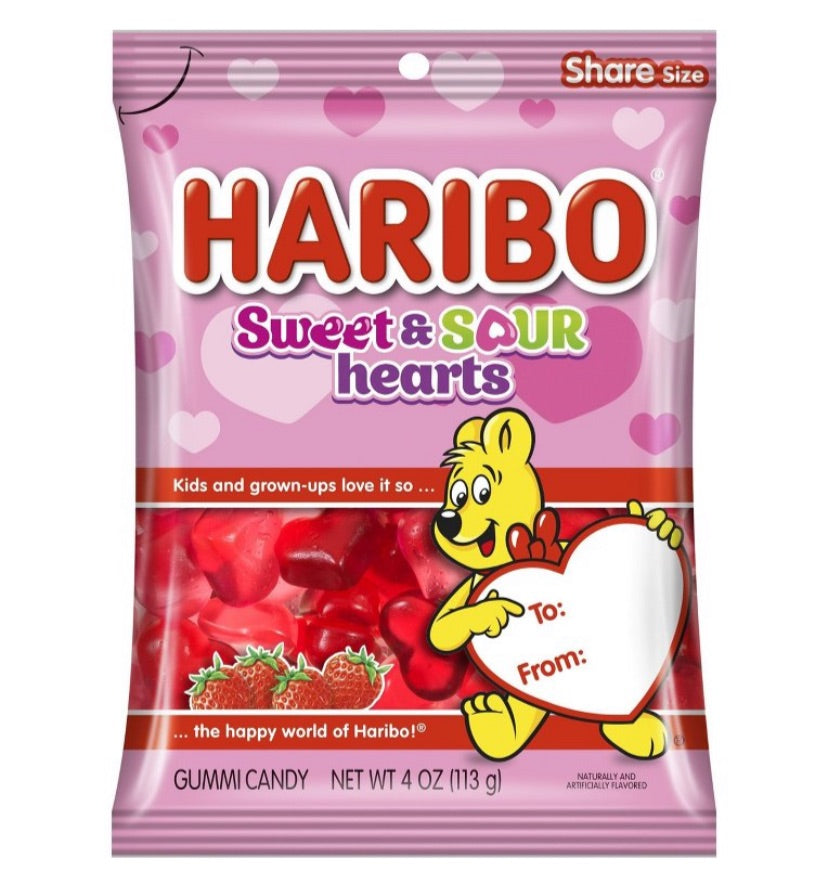 Haribo Sweet And Sour Hearts