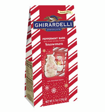 Cargar imagen en el visor de la galería, Ghirardelli Peppermint Bark Chocolate Christmas Snowman
