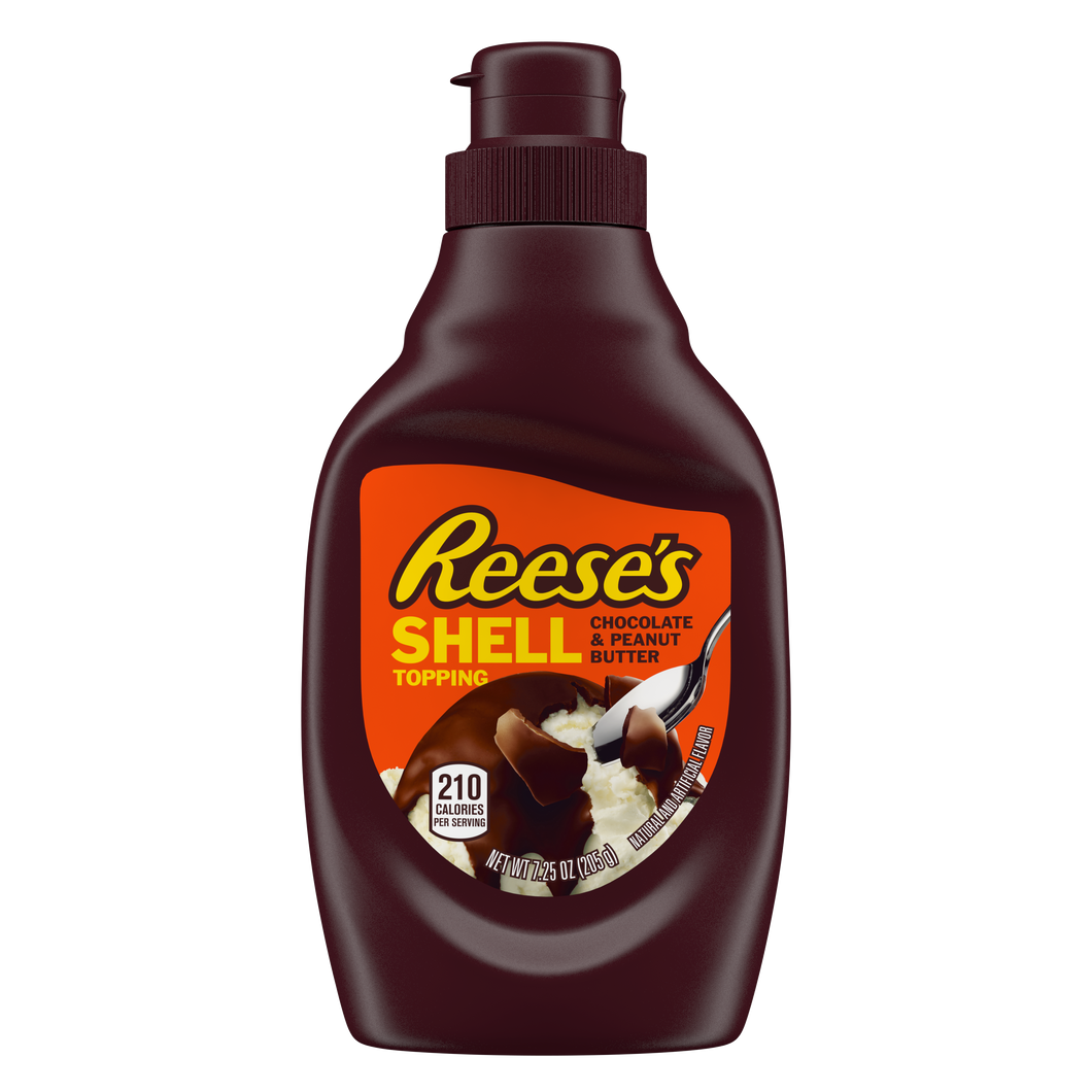REESE’S CHOCOLATE & PEANUT BUTTER SHELL TOPPING
