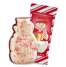 Cargar imagen en el visor de la galería, Ghirardelli Peppermint Bark Chocolate Christmas Snowman

