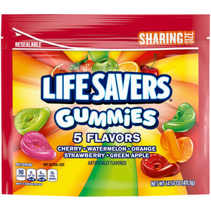 Life Savers Gummies 5 Flavors Sharing Size