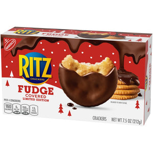 Christmas Ritz Chocolate Fudge Covered