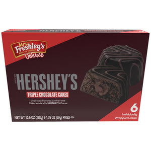 Mrs. Freshley’s Deluxe Hersheys Triple Chocolate Cakes