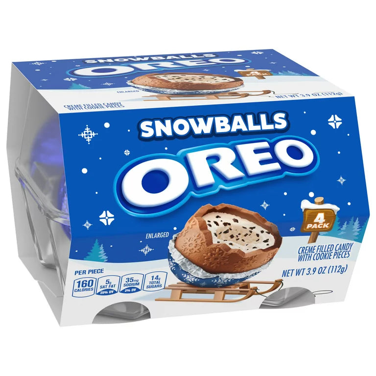 Oreo Christmas Snowballs Creme Filled