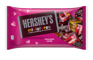 Hersheys Miniatures Valentine’s Chocolate Candy Bag