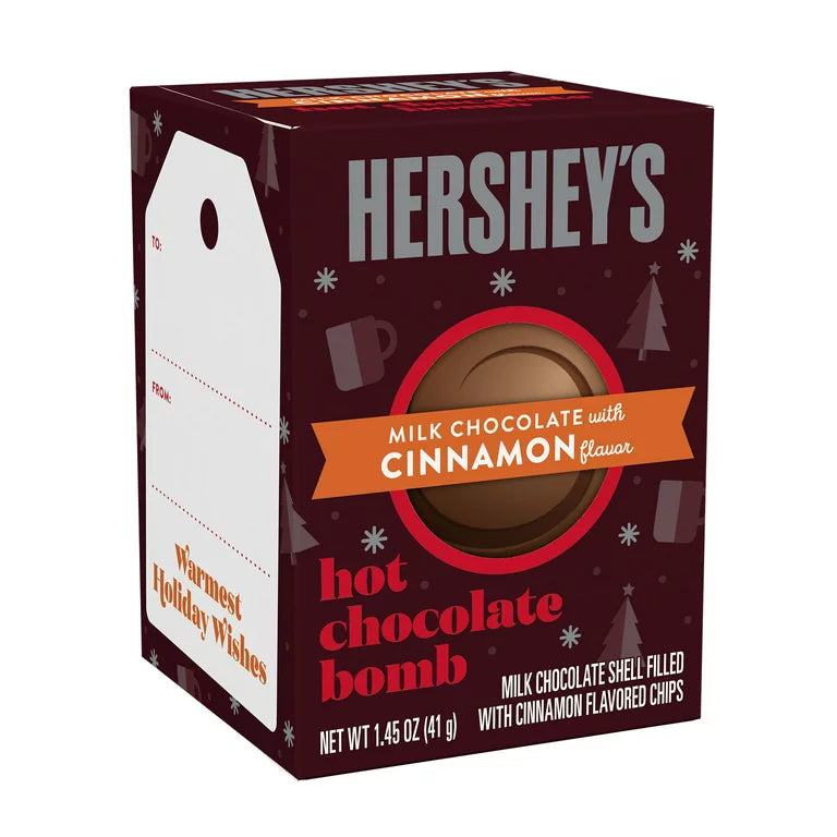 HERSHEYS MILK CHOCOLATE AND CINNAMON HOT BOMB