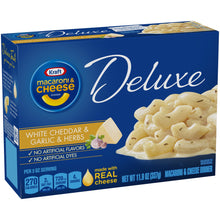 Cargar imagen en el visor de la galería, KRAFT DELUXE WHITE CHEDDAR &amp; GARLIC &amp; HERBS MAC AND CHEESE
