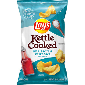 Lays Kettle Cooked Sea Salted And Vinegar