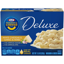 Cargar imagen en el visor de la galería, KRAFT DELUXE WHITE CHEDDAR &amp; GARLIC &amp; HERBS MAC AND CHEESE
