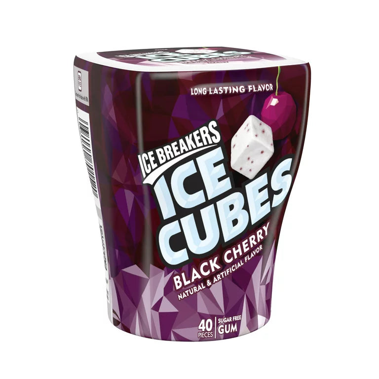 ICE BREAKERS ICE CUBER BLACK CHERRY BUBBLEGUM SUGAR FREE