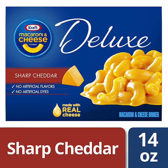 KRAFT DELUXE MAC AND CHEESE SHARP CHEDDAR