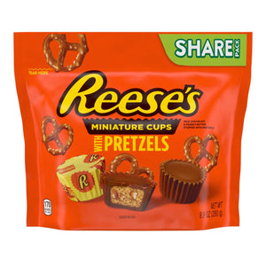 REESES CUPS WITH PRETZELS