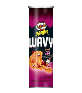 PRINGLES WAVY SWEET AND TANGY BBQ