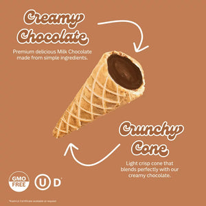 Waffle Cone Snacks Milk Chocolate