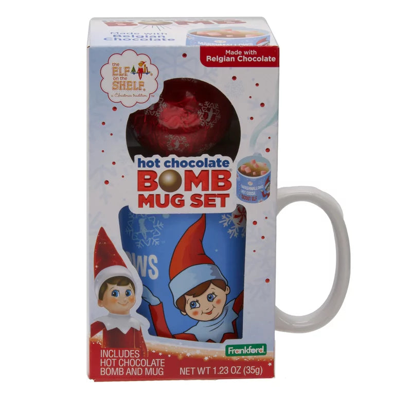 Elf On The Shelf Hot Chocolate Bomb Christmas Mug Set