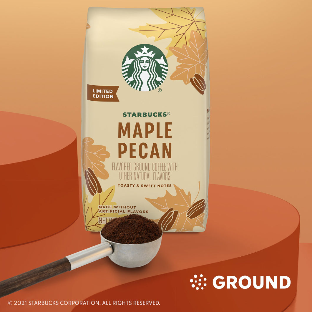 STARBUCKS MAPLE PECAN MEDIUM ROAST GROUND COFFEE