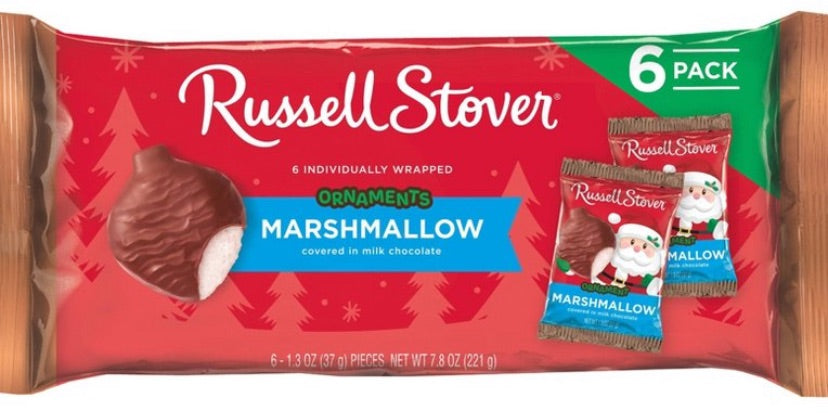 RUSSELL STOVER MILK CHOCOLATE MARSHMALLOWS ORNAMENT